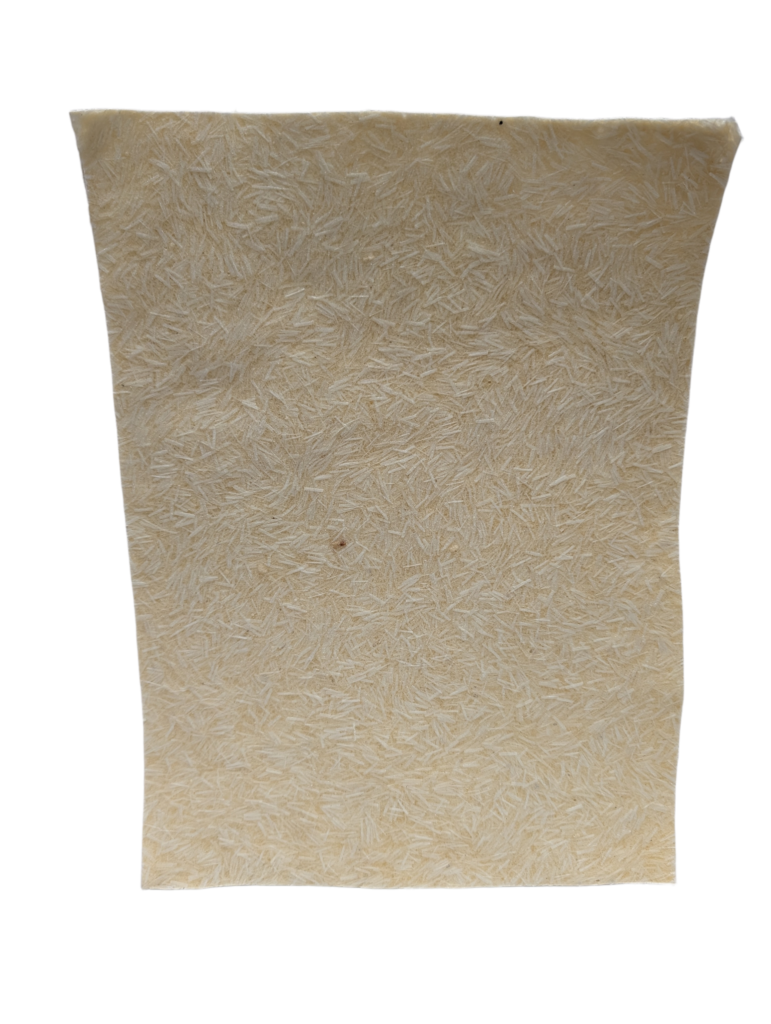 Cast cation exchange membrane sheet, ion exchange resin in PVC cement on fiberglass cloth