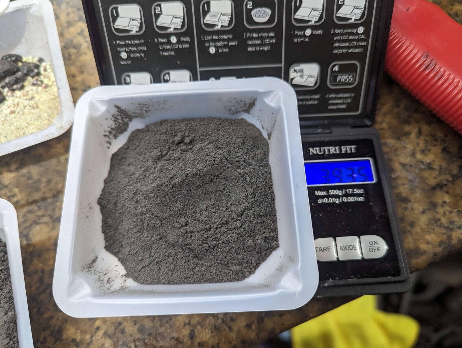 Recovered metal concentrate
