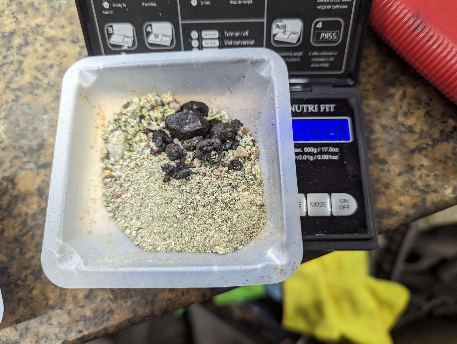 Recovered concentrate and mixed metals