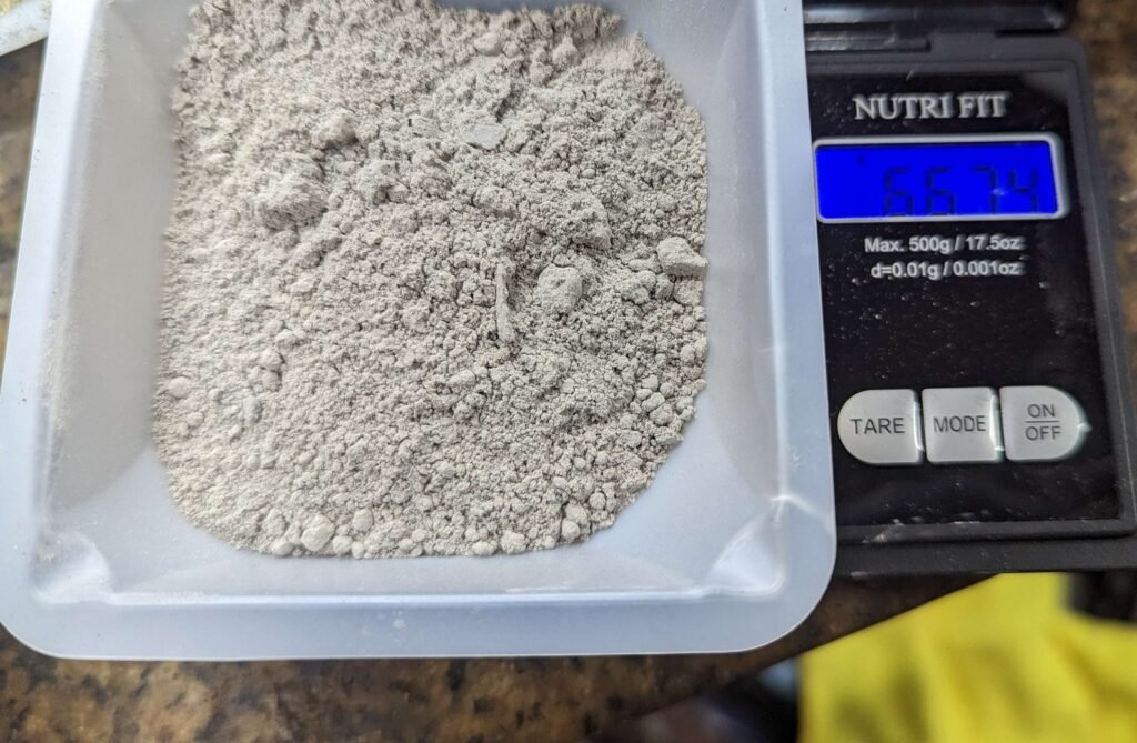 Recovered product from the SEM TECH electrochemical process on a lab scale