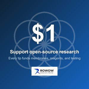 One dollar tip to support Rowow open-source research, seed of life background