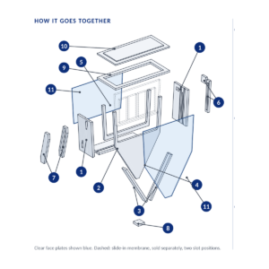 V1 Electrolysis Cell Kit, Unassembled