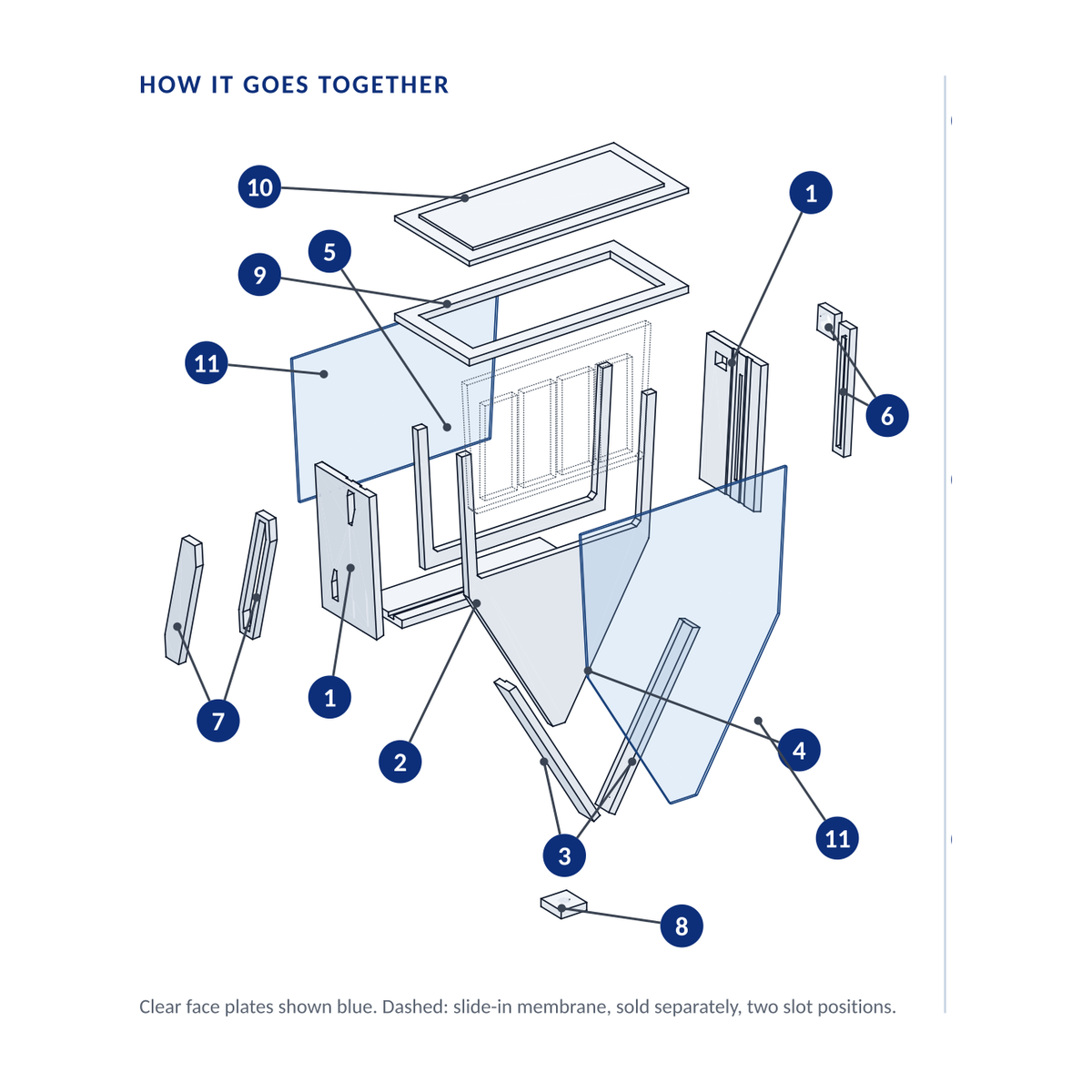 V1 Electrolysis Cell Kit, Unassembled